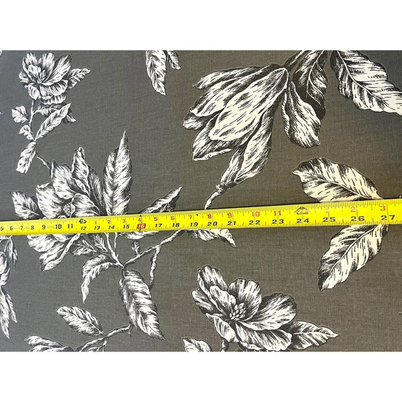3 yds Magnolia Home Stan Cathell ANTEBELLUM 54" Decorator Fabric | Gray Floral - Picture 2 of 16
